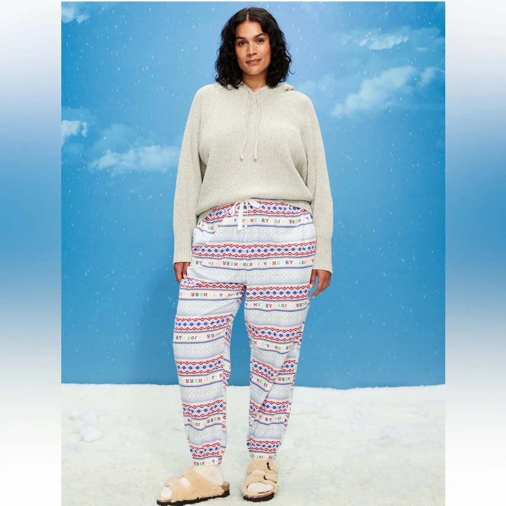 🆕 Old Navy Women's High-Waisted Flannel Pajama Jogger Bottoms PJ Pants M (8-10)